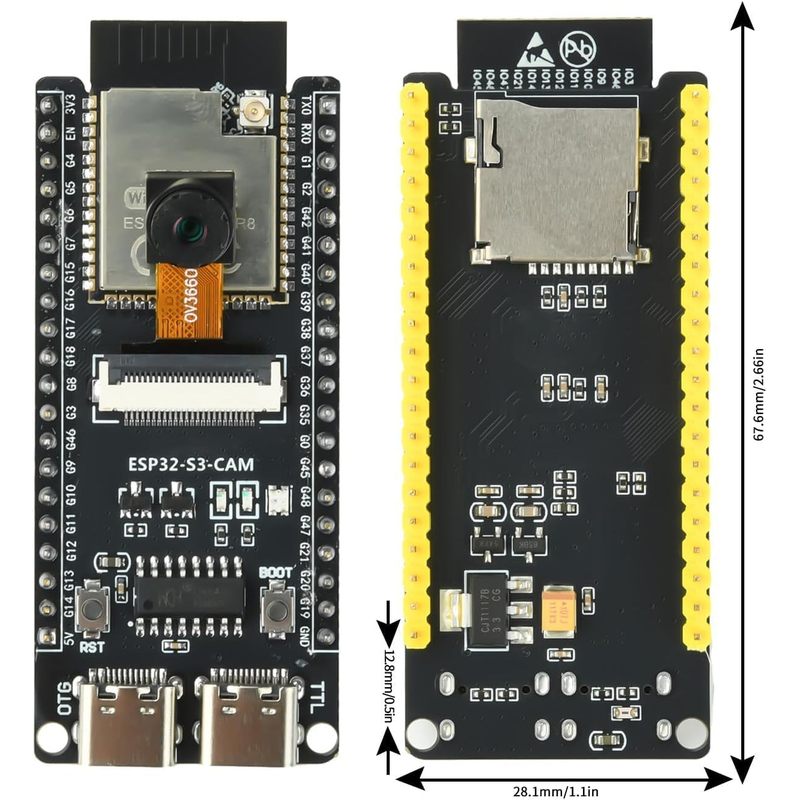 ESP32-S3-CAM Board With OV3660 - đánh giá và giá Esp32 Wifi Bluetooth Module