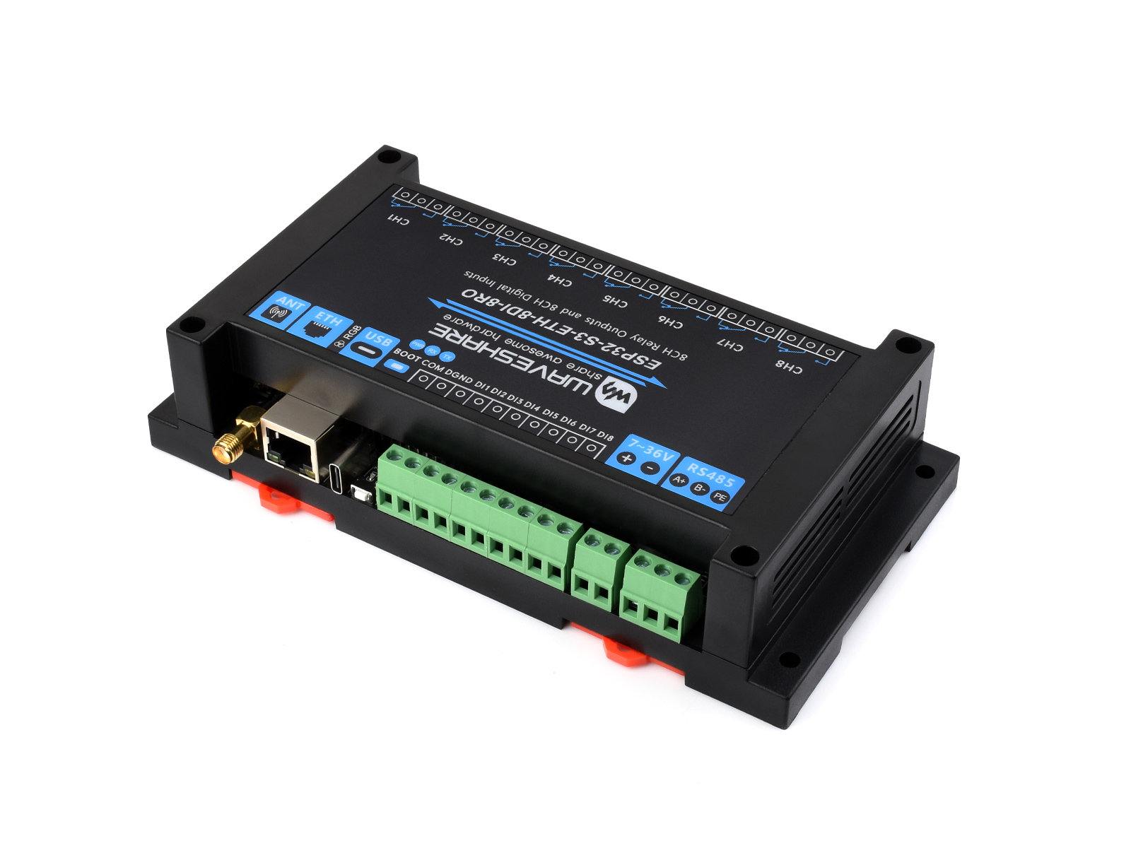 Waveshare Industrial 8-Channel - đánh giá và giá Esp32 Uart Module