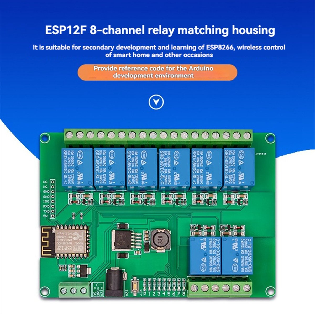 A99X 8-CH Relay Module DC12-24 - đánh giá và giá Esp8266