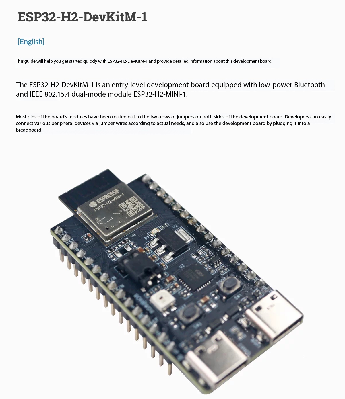 Espressif ESP32-H2-DevKitM-1 8 - đánh giá và giá Esp32 H2