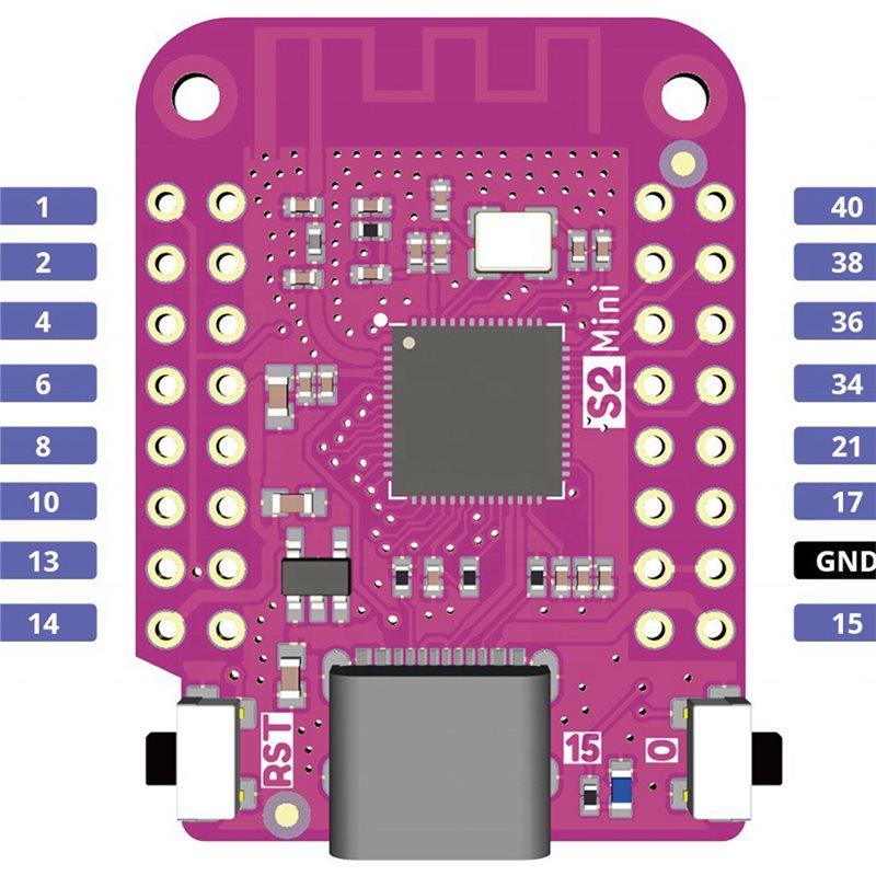 AAAEL-5PCS S2 Mini V1.0.0 ESP3 - đánh giá và giá Esp32 S2