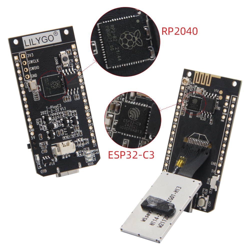 LILYGO® T-PicoC3 ESP32-C3 RP20 - đánh giá và giá Esp32 C6