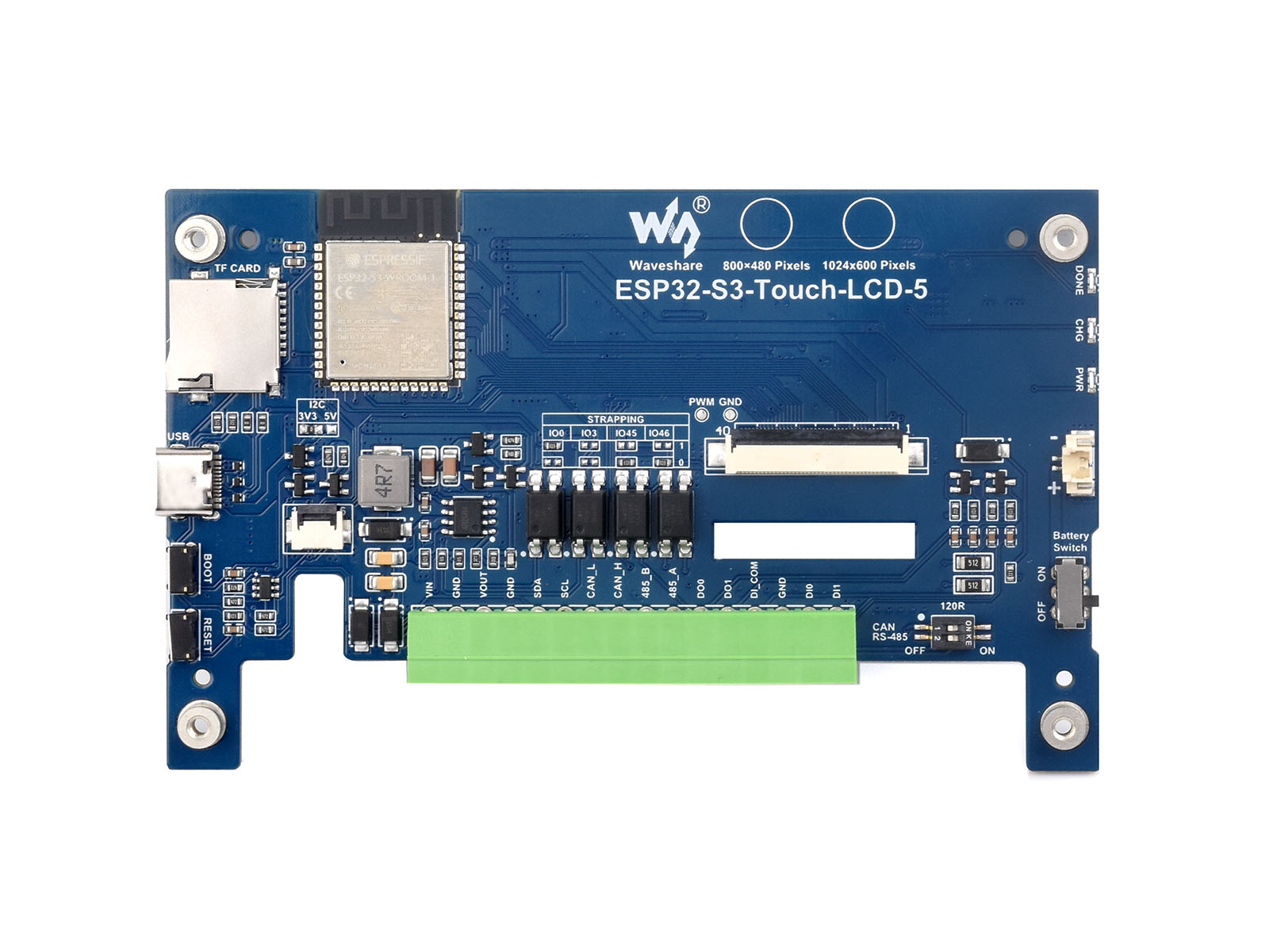 Waveshare ESP32-S3 5inch Capac - đánh giá và giá Esp32 Uart Module
