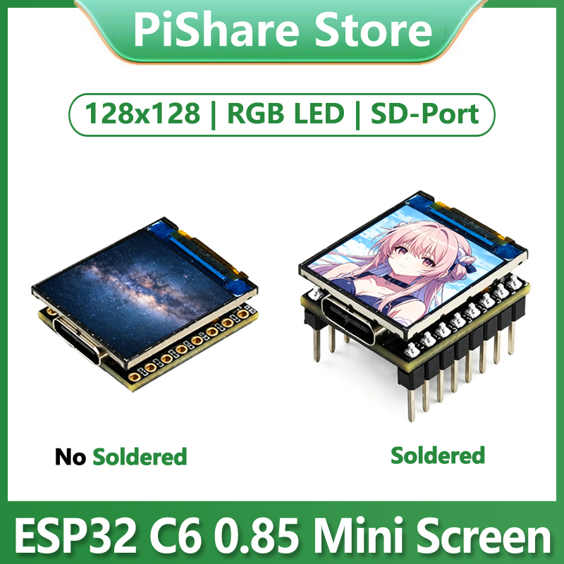 ESP32-C6 0.85 inch Display LCD - đánh giá và giá Esp32 C6