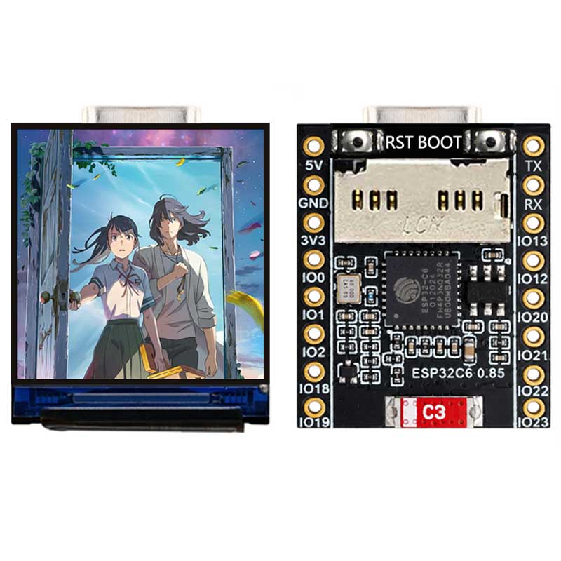 ESP32-C6 0.85 inch Display LCD - đánh giá và giá Esp32 C6
