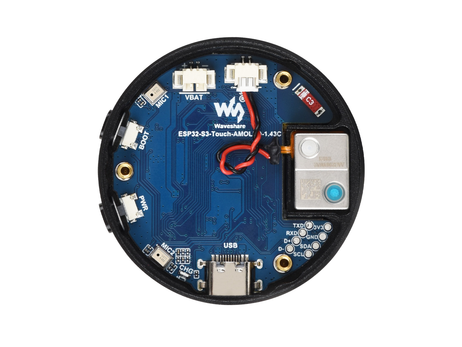 WaveshareESP32-S3 1.43inch AMO - đánh giá và giá Esp32 S3