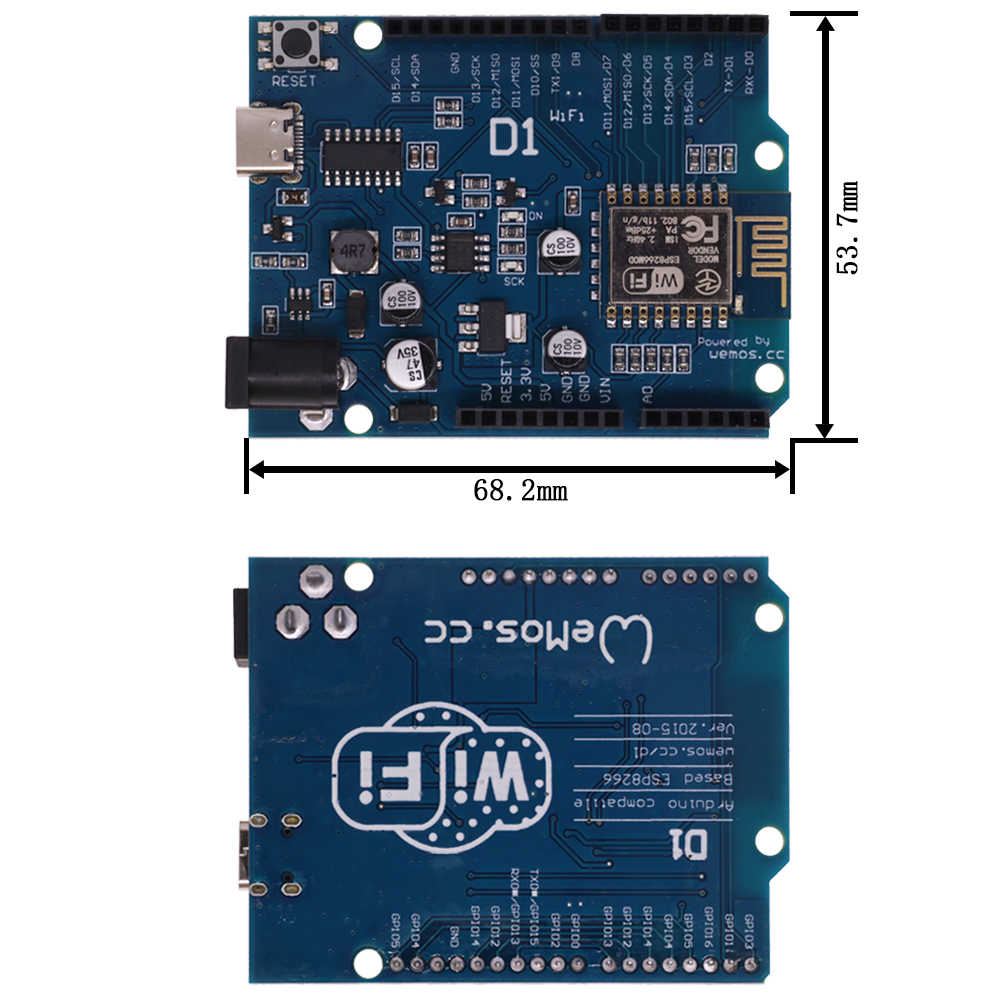 ESP-12E WeMos D1 R2 UNO R3 CH3 - đánh giá và giá Esp8266 Nodemcu