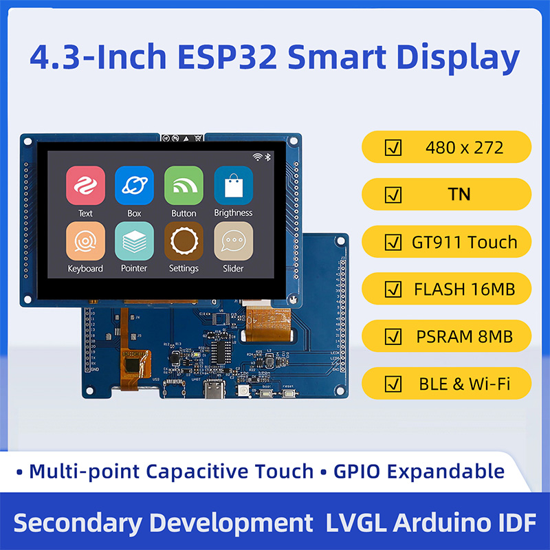 ESP32 S3 4.3 Inch 480*272 Capa - đánh giá và giá Esp32 P4