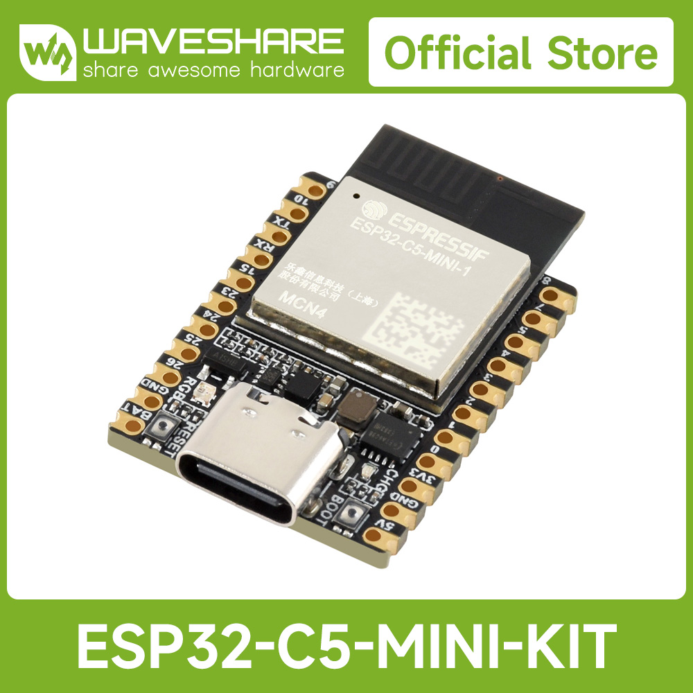 Waveshare ESP32-C5 Mini Dual-b - đánh giá và giá Esp32 Development Board