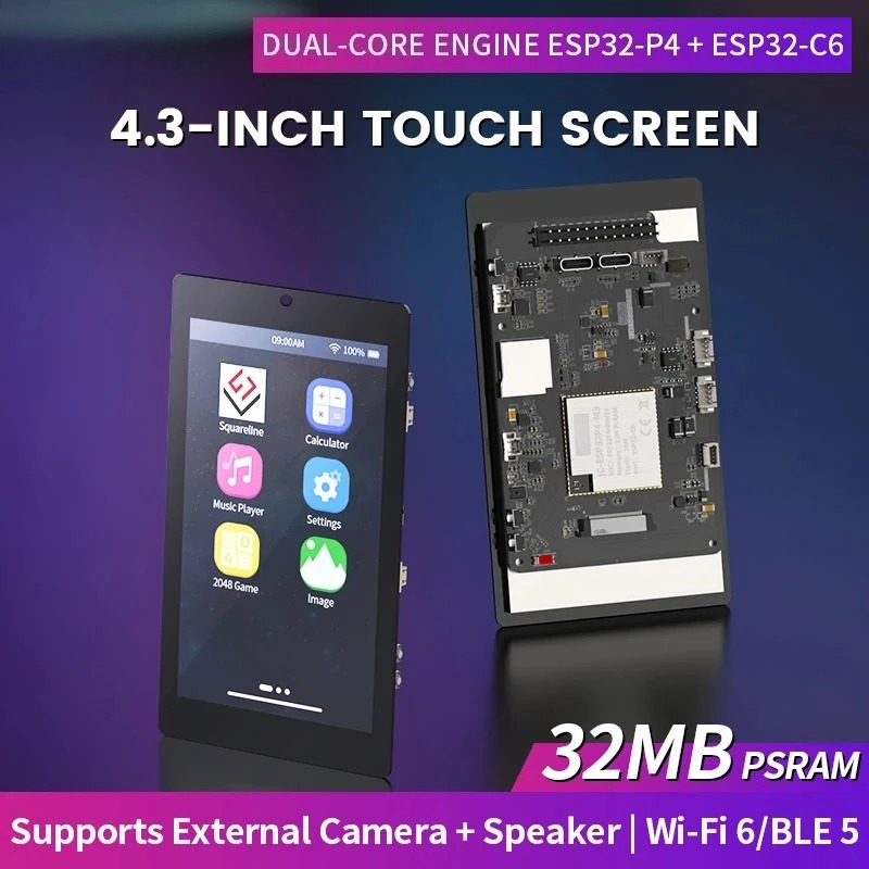 4.3 inch 480x800 IPS Capacitiv - đánh giá và giá Esp32 C6