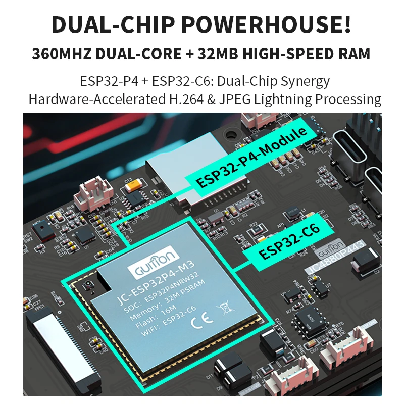4.3 inch 480x800 IPS Capacitiv - đánh giá và giá Esp32 C6