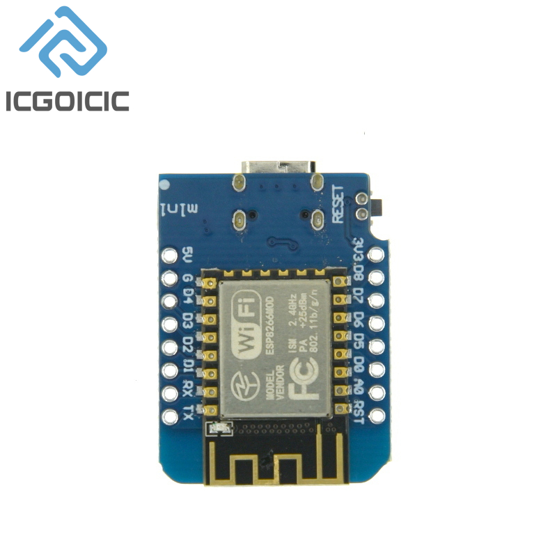 D1 Mini-Mini NodeMcu 4M Bytes  - đánh giá và giá Esp8266 Nodemcu